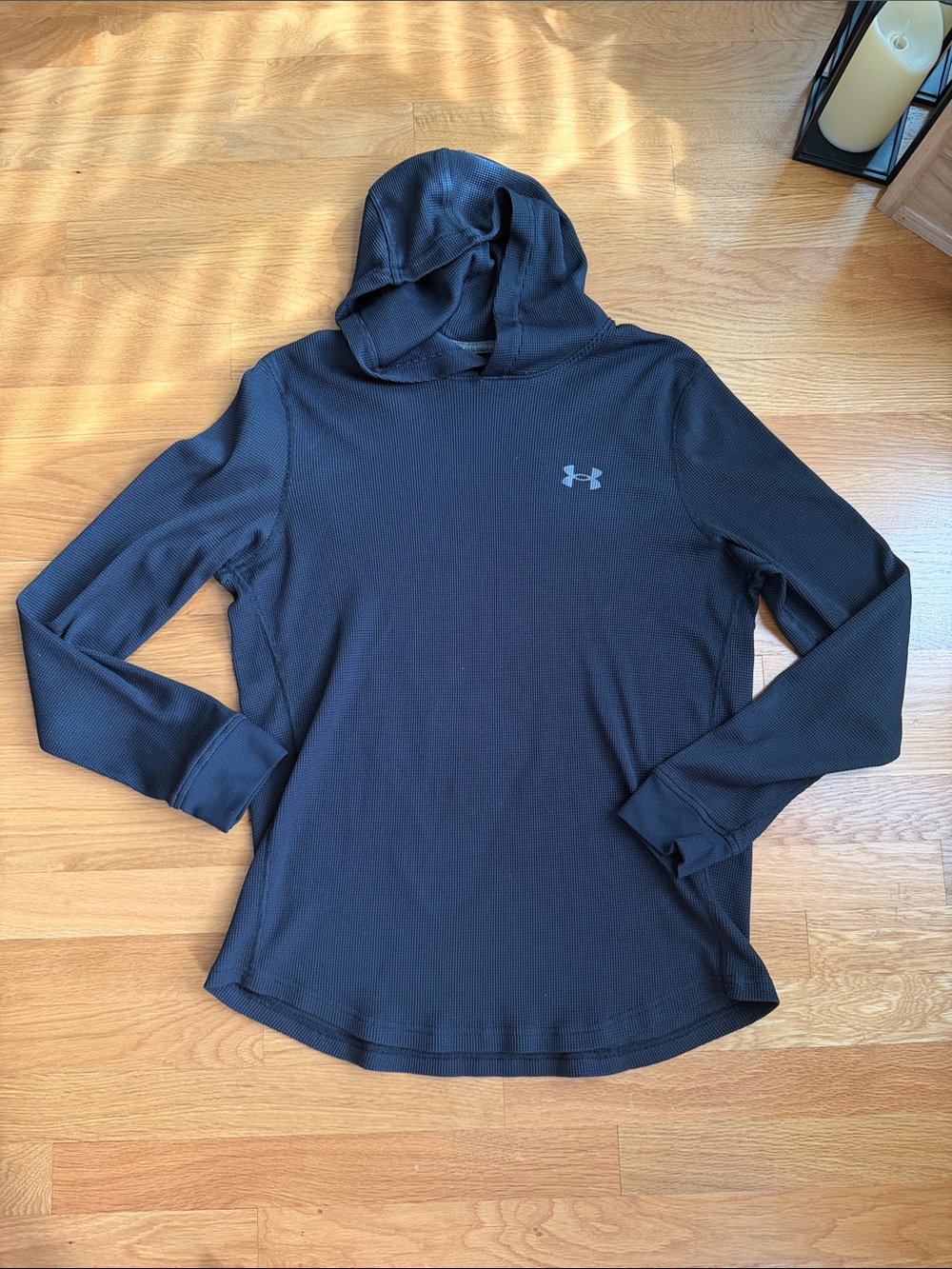 Under Armour Black Hooded Long-Sleeve Performance Top
